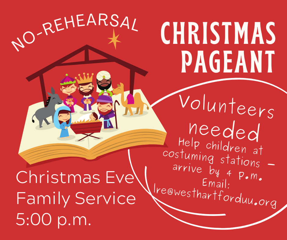 Family Christmas Pageant at the Universalist Church of West Hartford